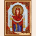 Набор для вышивания бисером АБРИС АРТ "Икона "Покров Пресвятой Богородицы" 