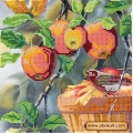 Схема для вышивания бисером АБРИС АРТ "Любитель яблок"