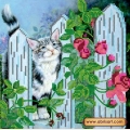 Схема для вышивания бисером АБРИС АРТ "Мартовский кот"