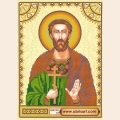 Схема для вышивания бисером АБРИС АРТ "Святой Богдан"