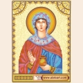Схема для вышивания бисером АБРИС АРТ "Святая Иоанна (Жанна, Яна)" 