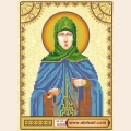 Схема для вышивания бисером АБРИС АРТ "Святая Евдокия"