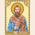 Схема для вышивания бисером АБРИС АРТ "Святой Савва (Савелий)" 