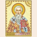 Схема для вышивания бисером АБРИС АРТ "Святой Мирон"
