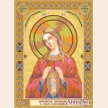 Схема для вышивания бисером АБРИС АРТ "Икона Богоматери "В родах помощница"
