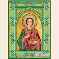 Схема для вышивания бисером АБРИС АРТ "Икона "Святой Пантелеймон"
