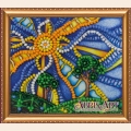 Набор для вышивания бисером АБРИС АРТ с магнитом "Животворное солнце"*