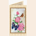 Набор для вышивания бисером АБРИС АРТ "Цветы и бабочки" 