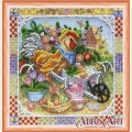 Набор для вышивания бисером АБРИС АРТ "Петушок-садовник"