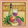 Набор для вышивания бисером АБРИС АРТ "Вино и виноград" 