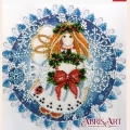 Набор для вышивания бисером АБРИС АРТ "Рождественский ангел"