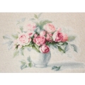 Набор для вышивания крестом Luca-S "Этюд с чайными розами" 