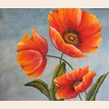 Алмазная вышивка камнями АЛМАЗНАЯ ЖИВОПИСЬ «Три мака» 