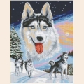 Алмазная вышивка камнями АЛМАЗНАЯ ЖИВОПИСЬ «Хаски» 