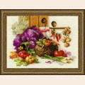 Набор для вышивания нитками РИОЛИС "Богатый урожай"  40х30 см