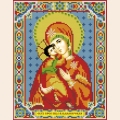 Алмазная вышивка камнями АЛМАЗНАЯ ЖИВОПИСЬ «Владимирская Богородица» 