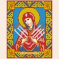 Алмазная вышивка камнями АЛМАЗНАЯ ЖИВОПИСЬ «Семистрельная Богородица» 