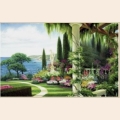 Алмазная вышивка камнями АЛМАЗНАЯ ЖИВОПИСЬ «Сад у моря» 