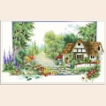 Алмазная вышивка камнями АЛМАЗНАЯ ЖИВОПИСЬ «Летний домик» 