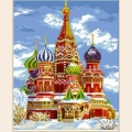 Алмазная вышивка камнями АЛМАЗНАЯ ЖИВОПИСЬ «Храм Василия Блаженного» 