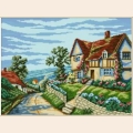 Алмазная вышивка камнями  АЛМАЗНАЯ ЖИВОПИСЬ «Деревенский пейзаж» 
