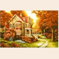 Алмазная вышивка камнями АЛМАЗНАЯ ЖИВОПИСЬ «Золотая осень» 