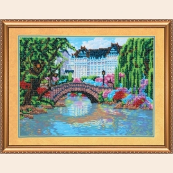 Набор для вышивания бисером АБРИС АРТ "Парк"