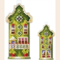 Набор для вышивания нитками СДЕЛАЙ СВОИМИ РУКАМИ "Домики.Оливковый домик"