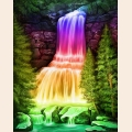 Алмазная вышивка камнями АЛМАЗНАЯ ЖИВОПИСЬ "Радужный водопад"