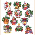 Набор для вышивания нитками СДЕЛАЙ СВОИМИ РУКАМИ "Новогодние игрушки"