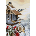 Набор для вышивания крестом lucas "Птичий домик"
