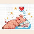 Набор для вышивания нитками СДЕЛАЙ СВОИМИ РУКАМИ "Поросята. Сладкий сон"