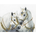 Набор для вышивания нитками ЧАРИВНА МИТЬ "Свадебные лошади"