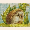 Набор для вышивания алмазными камнями БЕЛОСНЕЖКА "Ежик в ландышах"