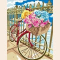 Живопись по номерам Paintboy "Велосипед в цветах"