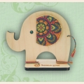 Набор для вышиваемя нитками по дереву ЗОЛОТЫЕ РУЧКИ "Индийский слон"