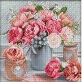 Алмазная вышивка камнями АЛМАЗНАЯ ЖИВОПИСЬ "Романтичный букет"