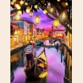 Алмазная вышивка камнями АЛМАЗНАЯ ЖИВОПИСЬ "Венецианский закат"