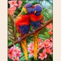 Алмазная вышивка камнями АЛМАЗНАЯ ЖИВОПИСЬ "Лори в джунглях"