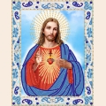 Схема для вышивания бисером МАРИЧКА "Сердце Иисуса Христа"