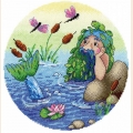 Набор для вышивания нитками МП Студия "Водяной"