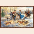 Набор для вышивания нитками РИОЛИС "Русская охота" 60х40 см