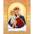 Схема для вышивания бисером А-СТРОЧКА "Богородица с Младенцем"
