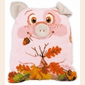 Набор для вышивания нитками РИОЛИС "Подушка Поросенок" 