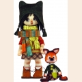 Набор для изготовления куклы Нова Слобода "Девочка с лисёнком" 