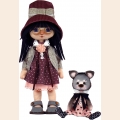 Набор для изготовления куклы Нова Слобода "Девочка с котиком"