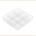 Коробка пластик для шв. принадл. пластик OM-086, прозрачная