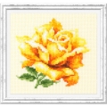 Набор для вышивания нитками ЧУДЕСНАЯ ИГЛА "Жёлтая роза"