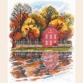 Набор для вышивания нитками РИОЛИС "Усадьба Кусково. Голландский домик" 