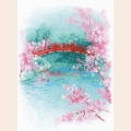Набор для вышивания нитками РИОЛИС "Сакура. Мостик"